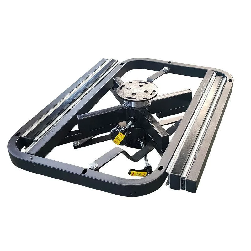 Rotating dining table slide rail Retractable dining table track Square becomes round table function rack Accessories