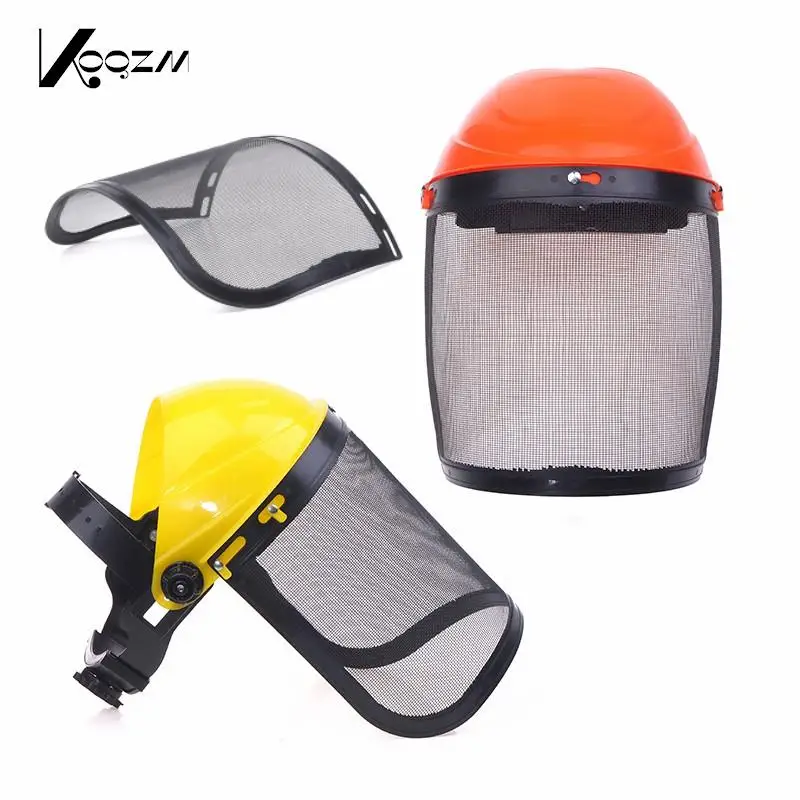 

Garden Grass Trimmer Safety Helmet Hat With Full Face Mesh Visor For Logging Brush Cutter Forestry Protection High Quality