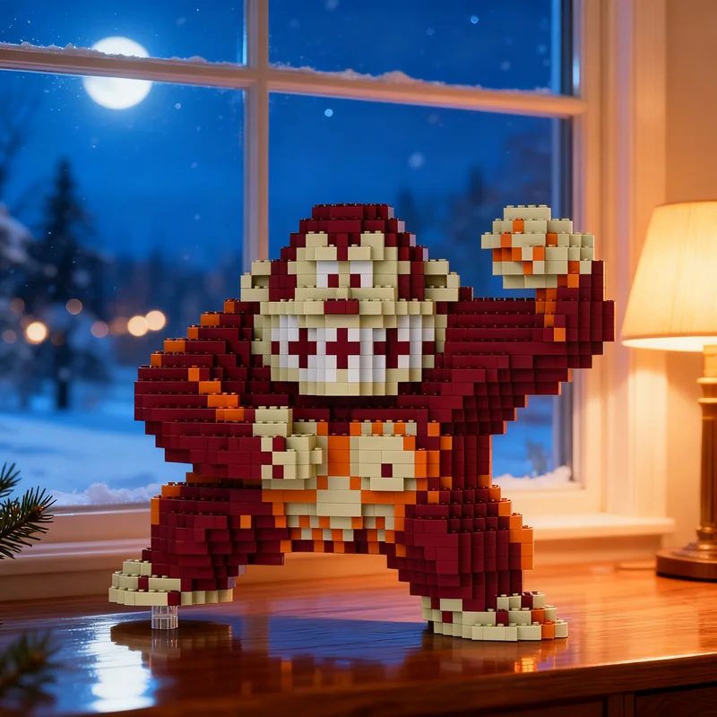 1209pcs MOC Donkey Kong Sculptures Model Building Blocks Architecture Collection Idea Birthday Craft Display Education Creative