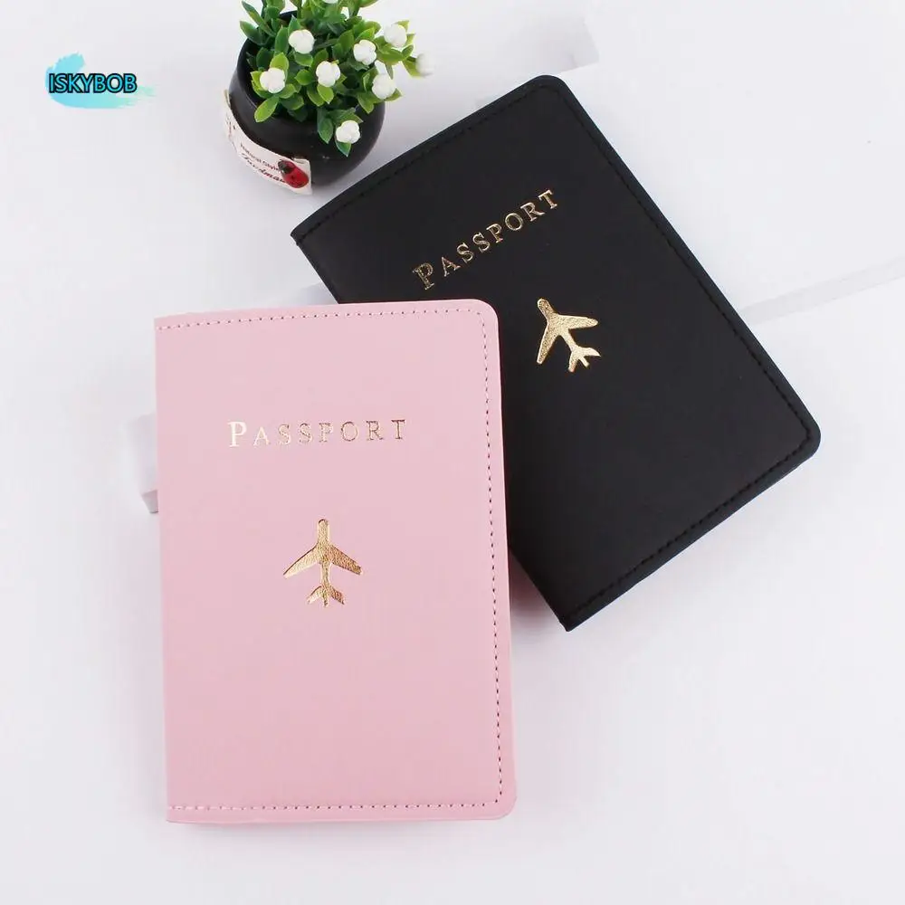 

Leather Wallet Protector Cover Case Airplane Check-in PU Card Case Passport Protective Cover Passport Holder Travel Accessories