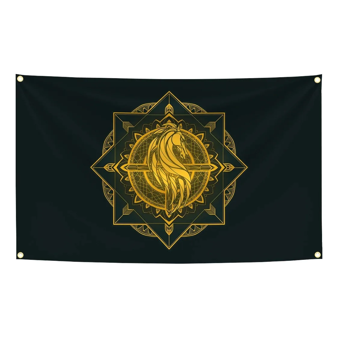 The Kingdom of Rohan Flag Riddermark Tapestry Polyester Digital Printing Banner for Garage Wall Art Out Door Decoration