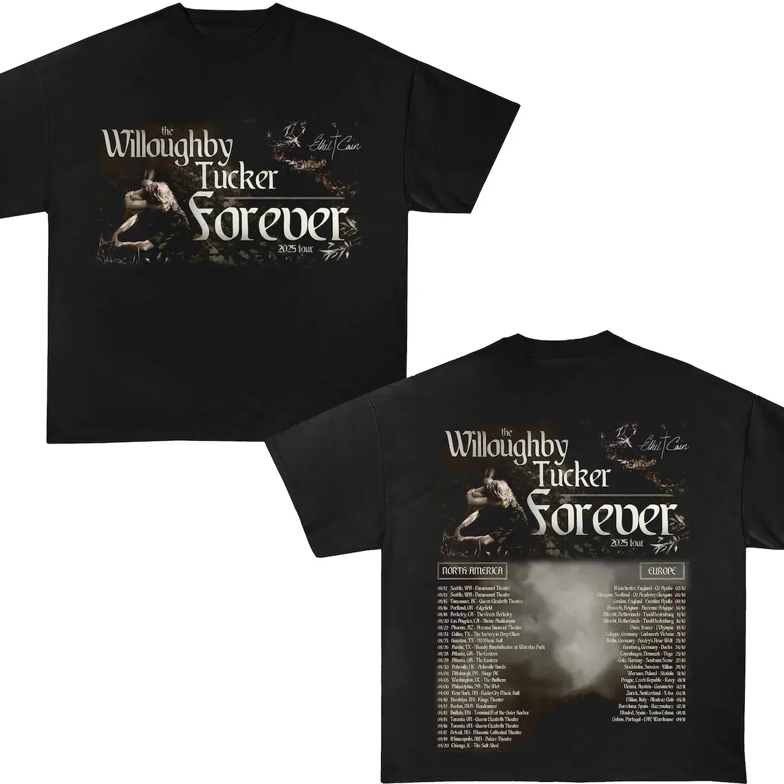 Ethel Cain 2025 The Willoughby Tucker Forever Tour T Shirt Full Size S-5XL SS963