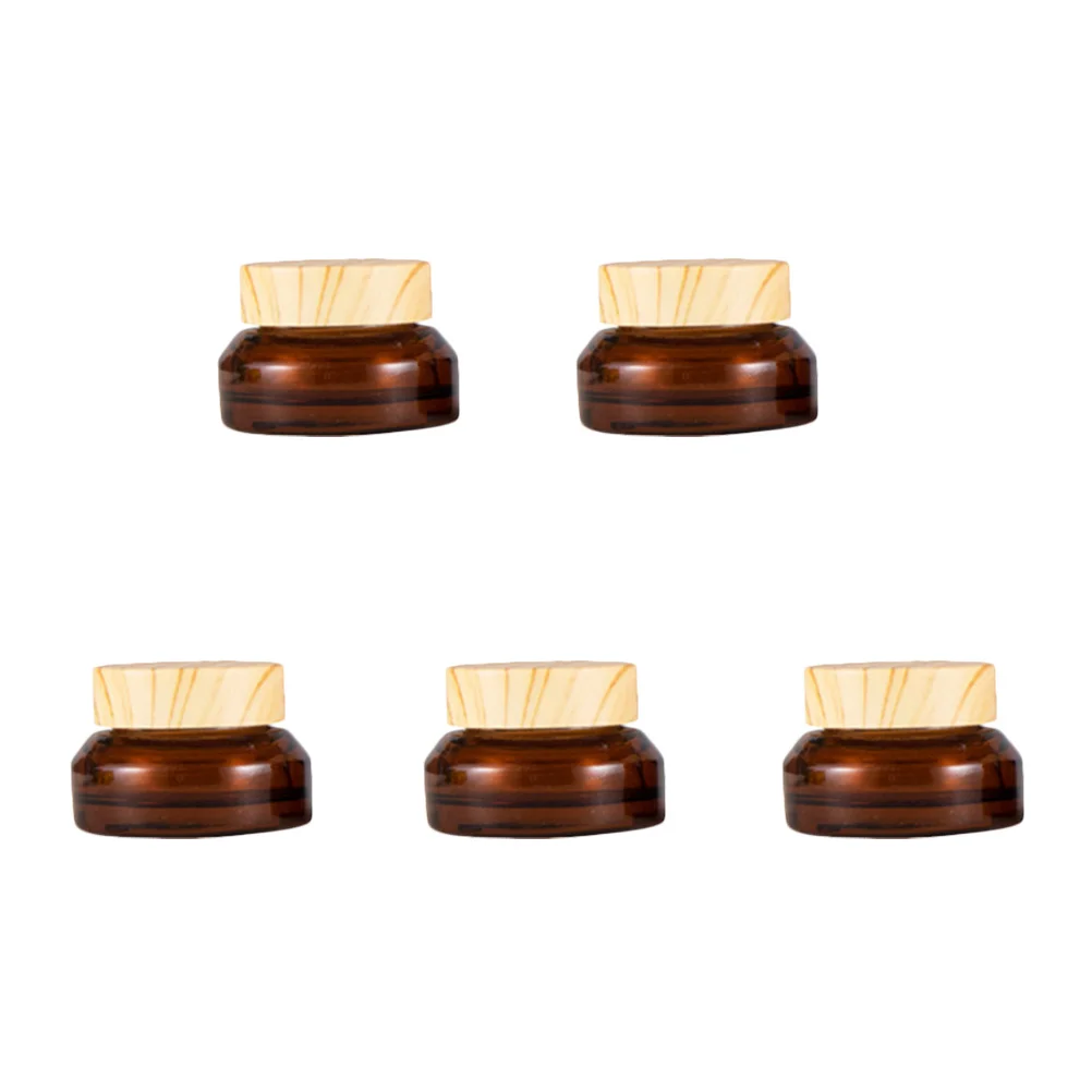 5Pcs Reusable Cream Containers Tiny Jars Compact Travel Containers for Lotion Makeup Small Storage Tiny Jars with Lids
