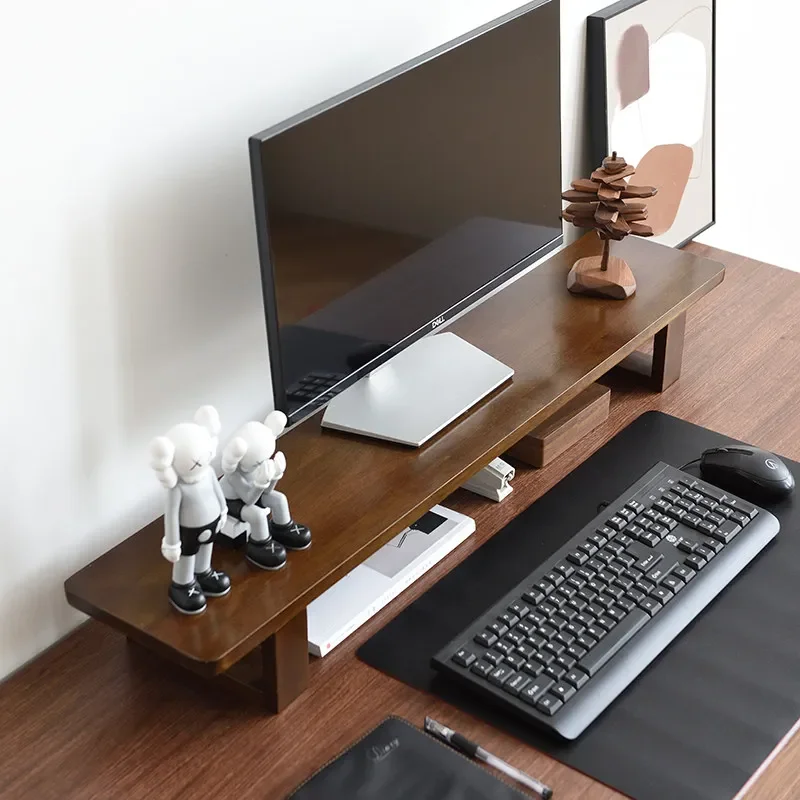 Modern Desktop Monitor Stand Storage Easy Use Practical Originality Bookcases Modern Simple Monitorerhöhung Home FurnitureHQ40J