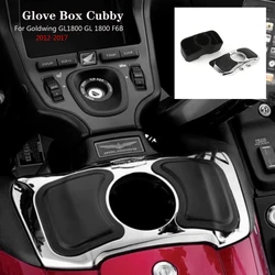 Black Chrome Motorcycle Accessories Front Glove Box Cubby Storage Box For Honda Goldwing Gold Wing GL1800 GL 1800 F6B 2012-2017