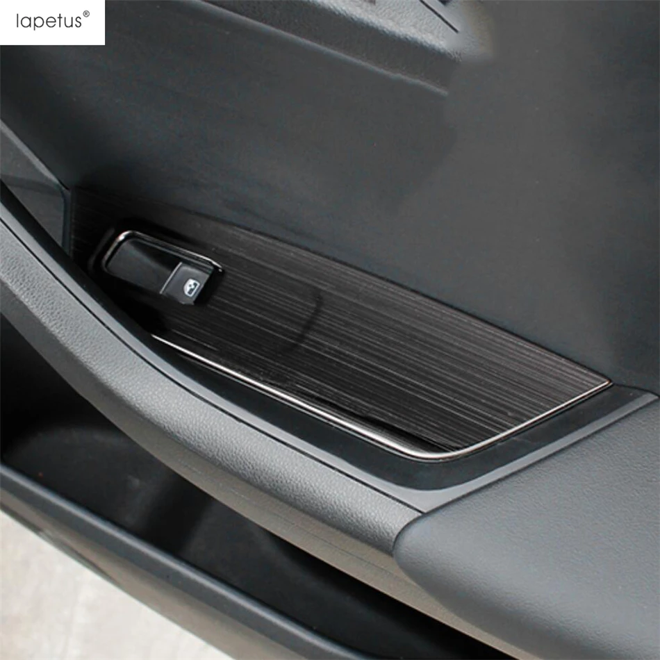 Window Lift / Central Air AC Frame / Gear Shift Panel Head Cover Trim Fit For Skoda Kodiaq 2017-2022 Stainless Steel Accessories