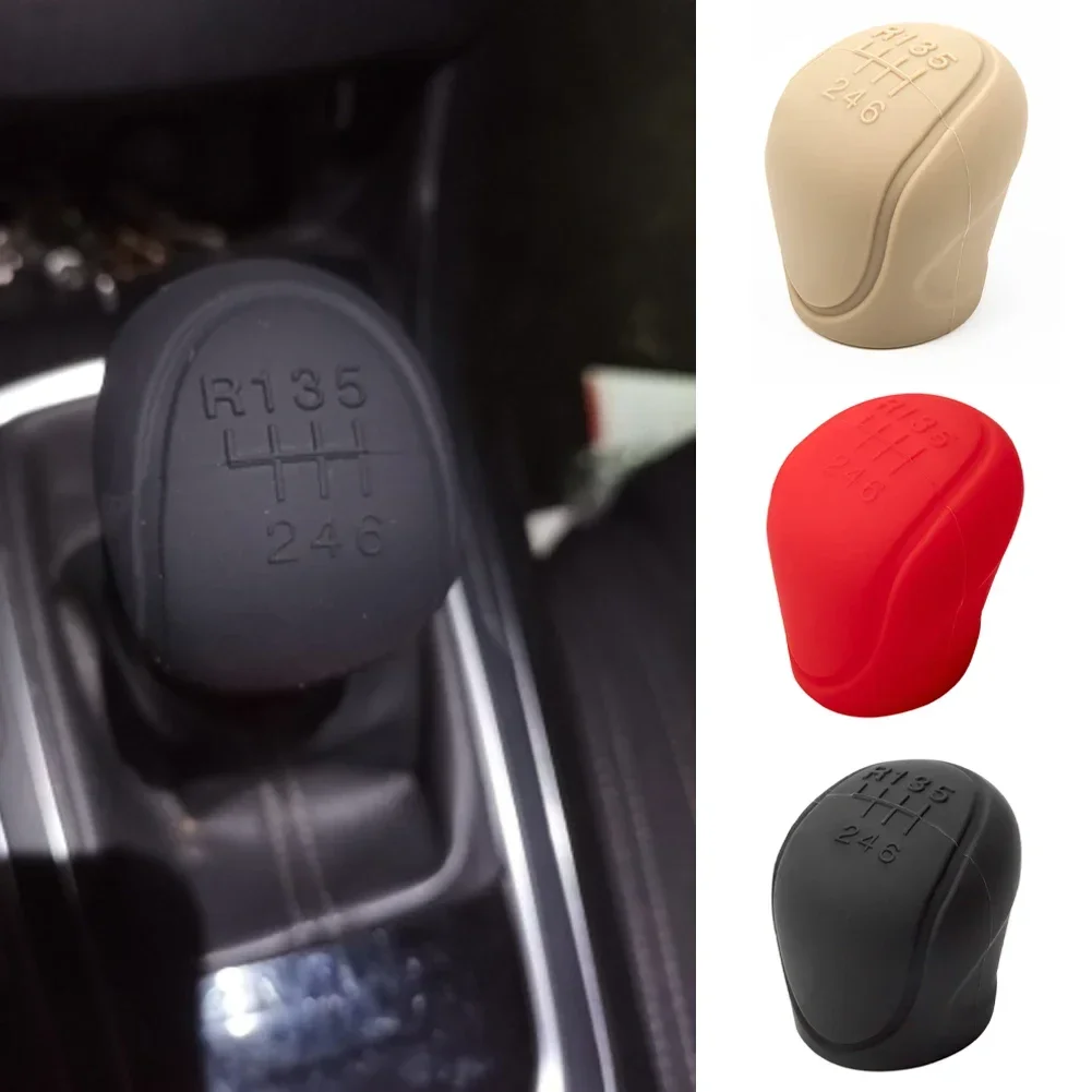 

Car Silicone Gear Shift Knob Cover Gear Shift Non-Slip Grip Handle Protective Covers Manual 6 speed Car Interior Accessories Mre