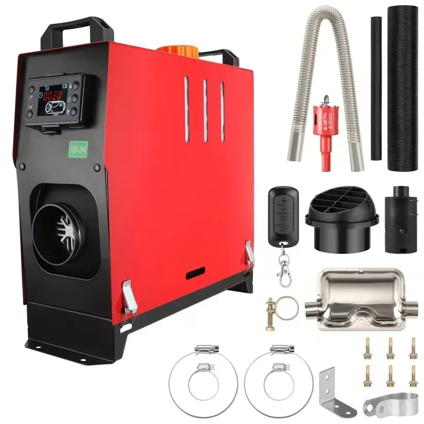 2025Diesel Air Heater Car Air Carrying 24v12v Diesel Heating Integrated Machine Aluminum Alloy Plastic Version