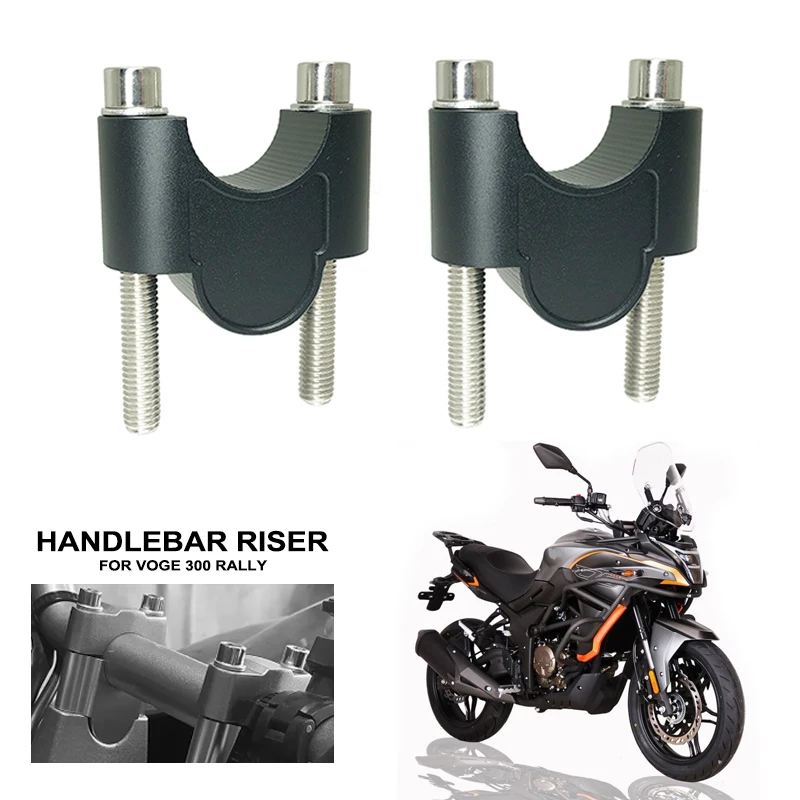 Motorcycle Handlebar Riser Mount Handle Bar Clamp Rise Extend Adapter Fit For VOGE 300 RALLY 300 GY RALLY300 