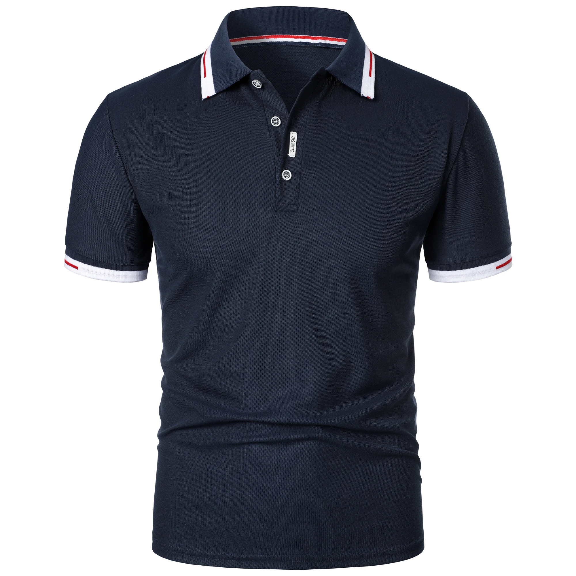Men's new Polo shirt T-shirt summer men's short-sleeved intercolored lapel