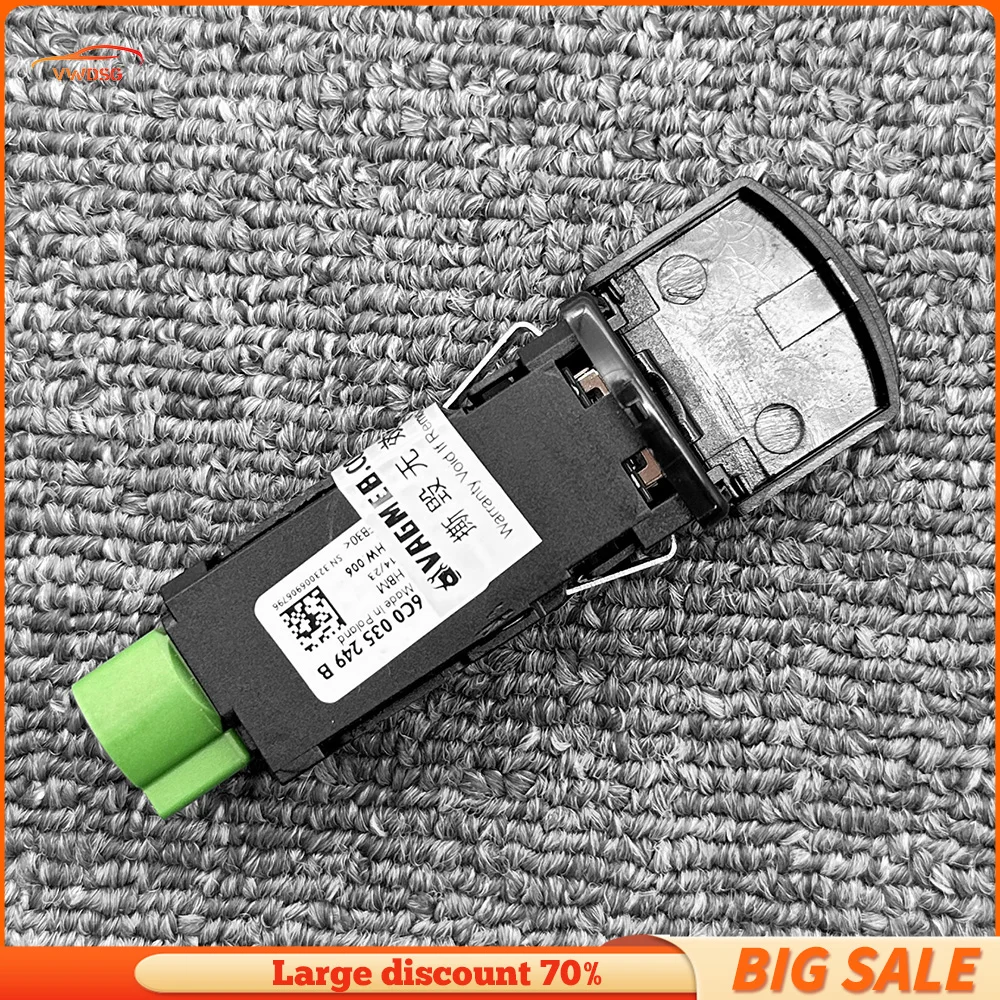 Soquete USB AUX IN para VW Golf conversível Polo/Derby/Vento IND Sharan Multivan Scirocco Alhambra 6C0 035 249 B 6C0035249B