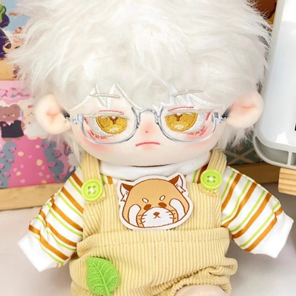 20CM Doll Glasses Without Lenses Decoration Eyeglasses Metal Half Frame Glasses Creative Trend Toys For Idol Dolls Plush Toys