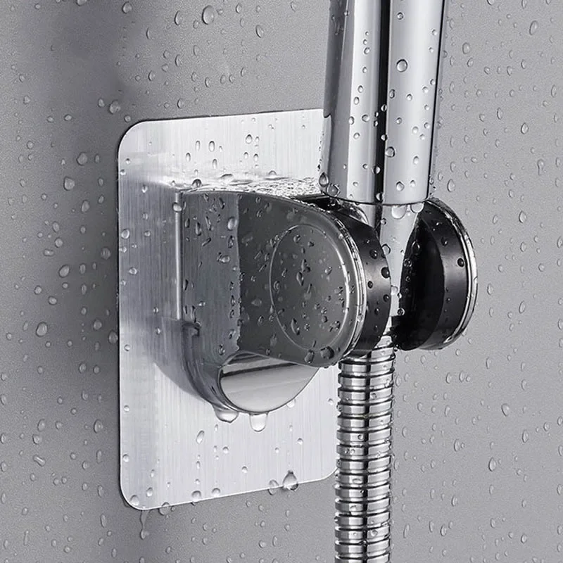 Universal Showerhead Holder Wall Mounted Punch Free Household Adjustable Shower Bracket Self Adhesive Bathroom Accessories