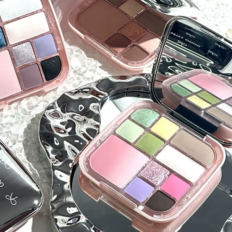 GOGOTALES Oogschaduwpalet Blusher Cream Parel Matte Poeder Pompoen Oogschaduw Make-up Plaat Gezichtsblush Markeerstift