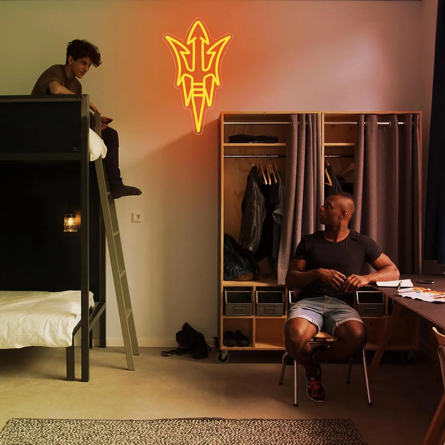 جامعة كرة القدم النيون USB عكس الضوء LED ضوء للفصول الدراسية غرفة الألعاب غرفة نوم الديكور التخرج شخصية هدية