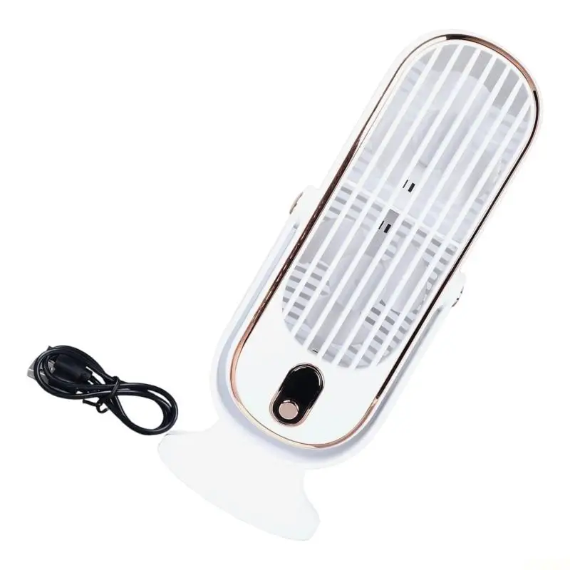 B03F Brushless Desk Fan with LED Display Desktop Tower Fan 5 Speed Adjustable