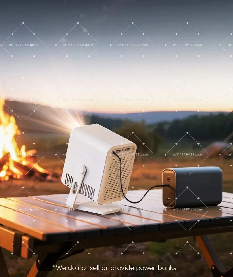 Smart Mini Portable Projector Android 13 Native 720P Support 4K 180° Rotating Bracket Home Theater Device For Travel Gift