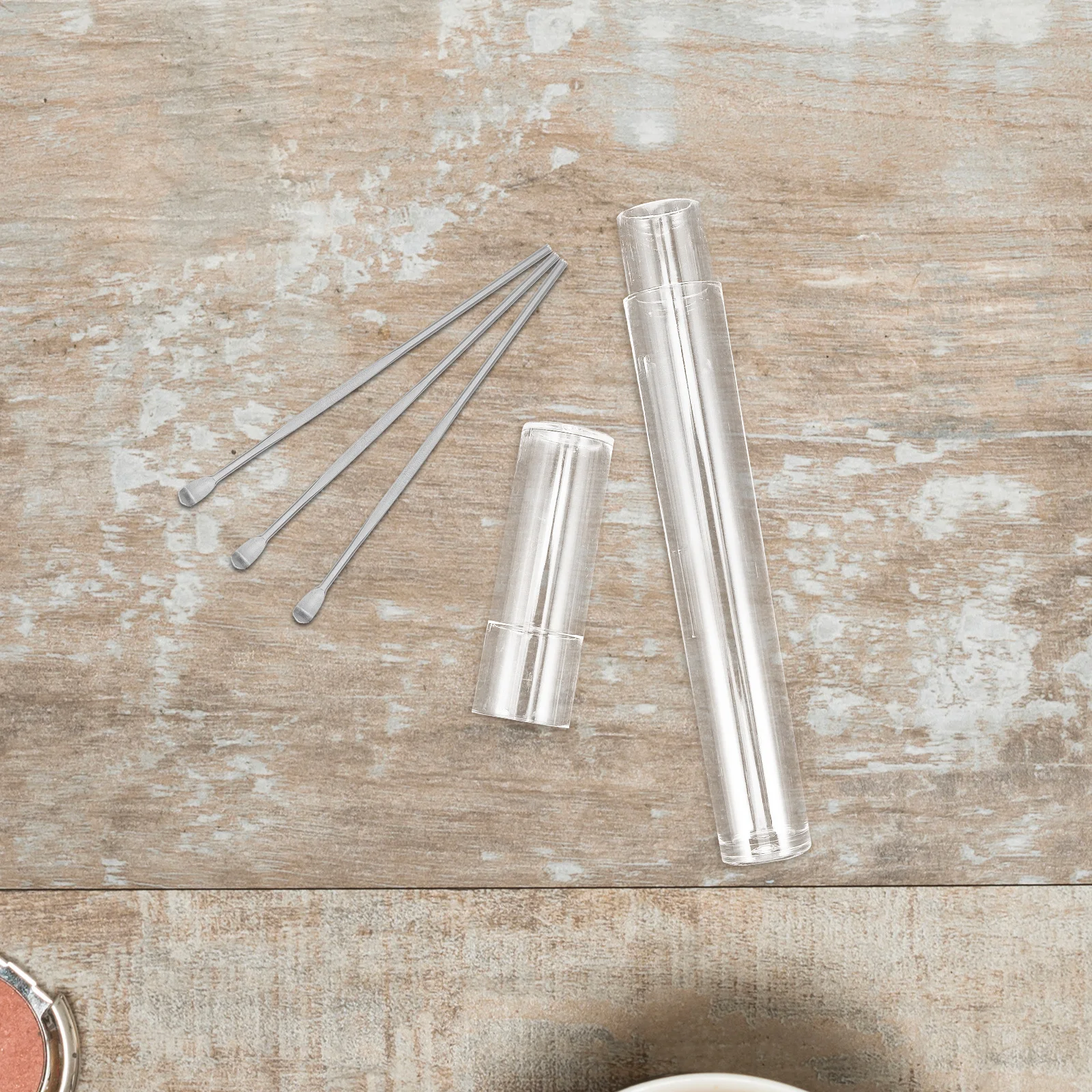 Custodia trasparente per pinzette da 5 pezzi, organizer impermeabile, forniture per estensioni delle ciglia, contenitore per strumenti di trucco di precisione