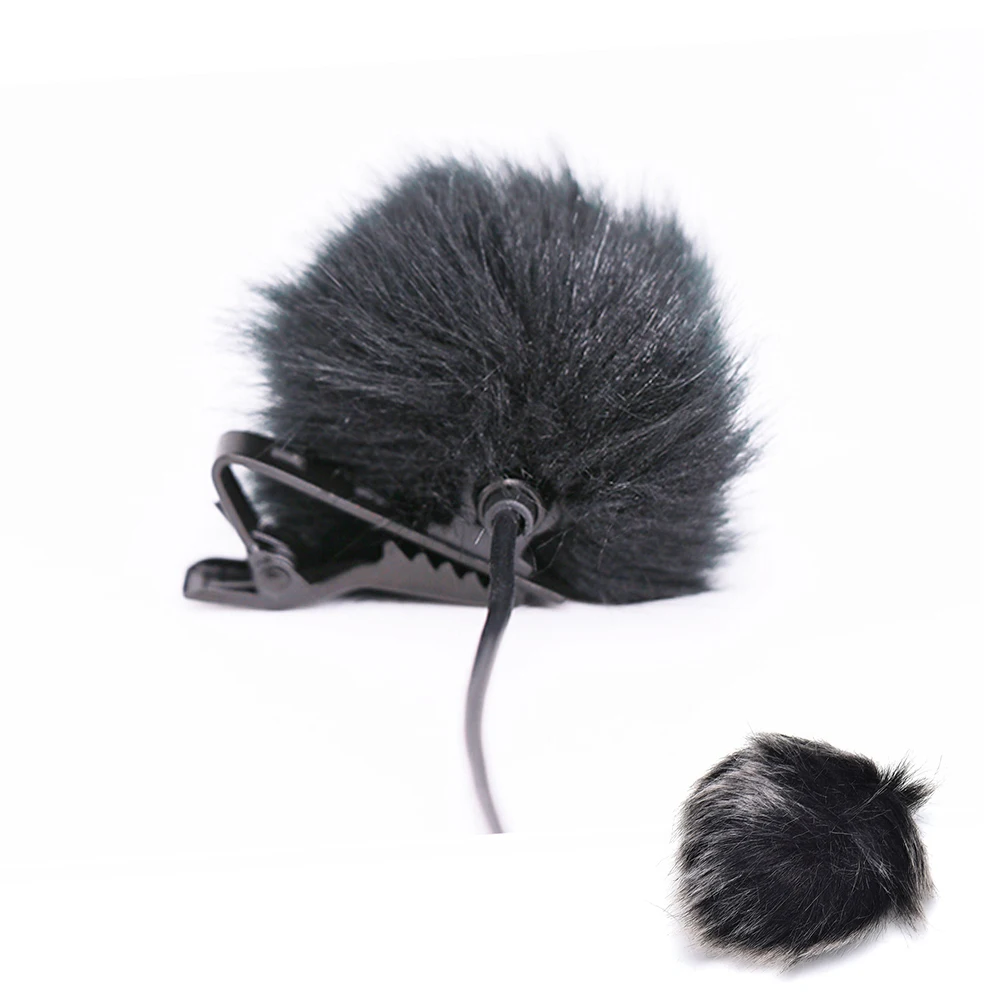 Popular Black Fur Windshield Windshield Windshield Suitable For Lapel Microphone Microphone Brand New Portable And Practical