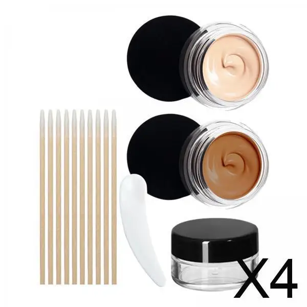 

Waterproof Tattoo Concealer Set Sweatproof Makeup for Men Women Body Legs Full Coverage Scars Birthmarks