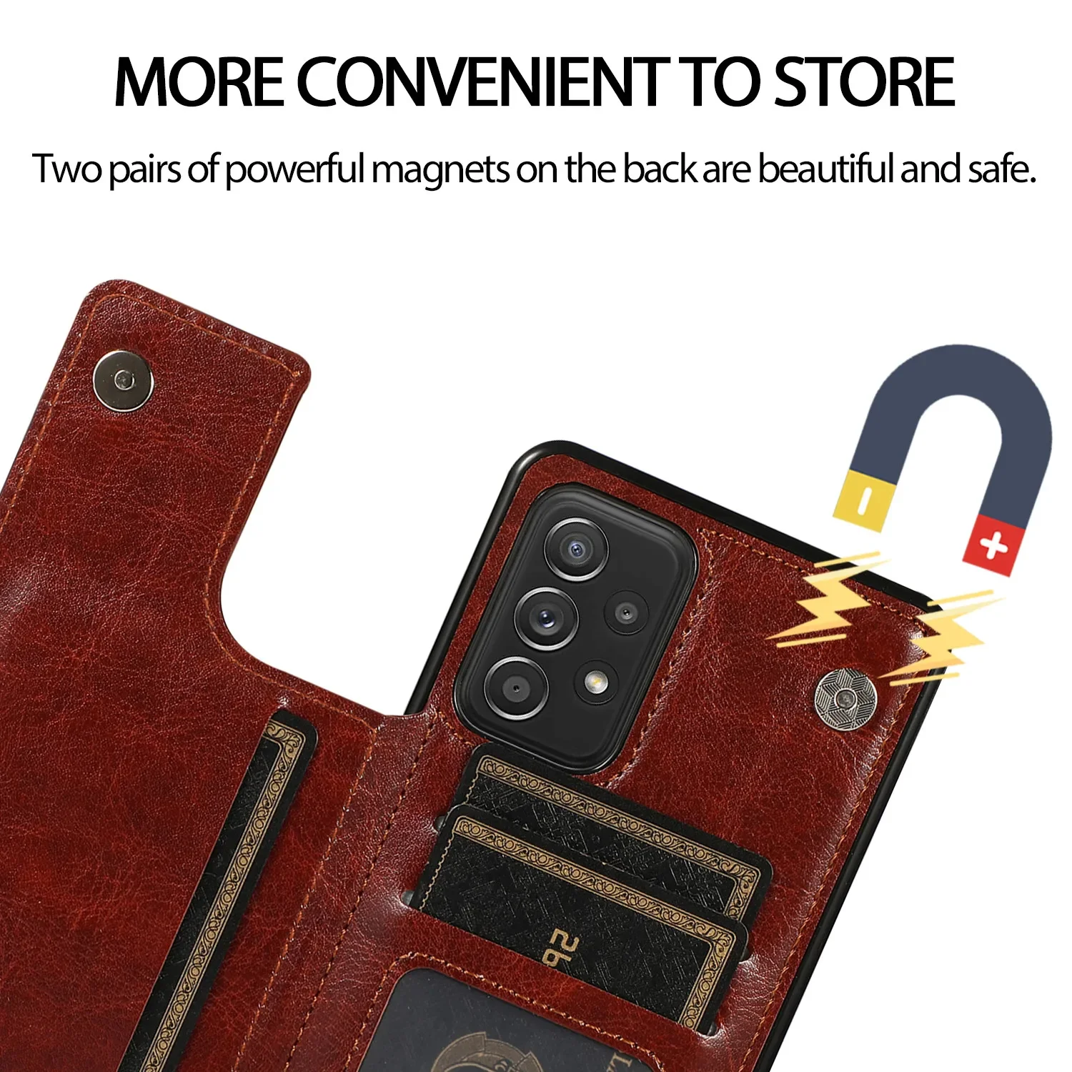 Flip Leather Wallet Case for Samsung Galaxy S21 S20 S23 FE S22 S24 Plus Note 20 Ultra A52S A52 A53 A54 A73 A72 Card Holder Cover