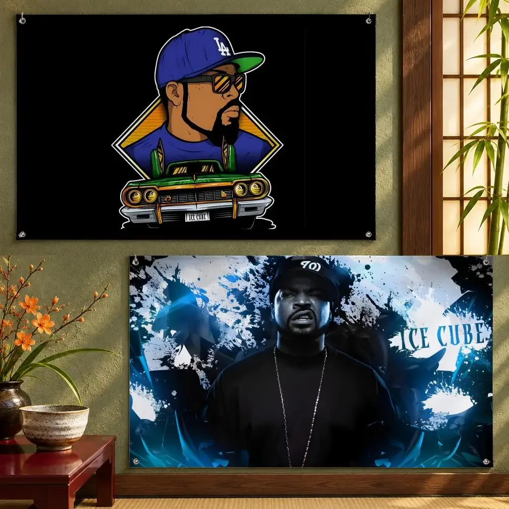 Ice Cube Flags Wall Hanging With 4 Grommets For Bedroom Dorm Room Garden Party