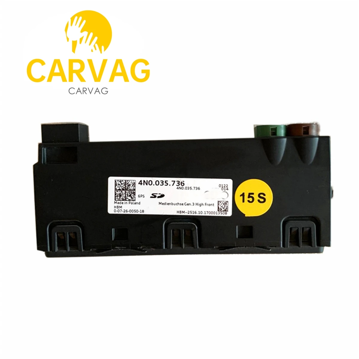 FOR Audi A6 A7 4K A8 4N Q7 4M Q8 Anschluss Externe Audioquelle SD SIM 4N0 035 736