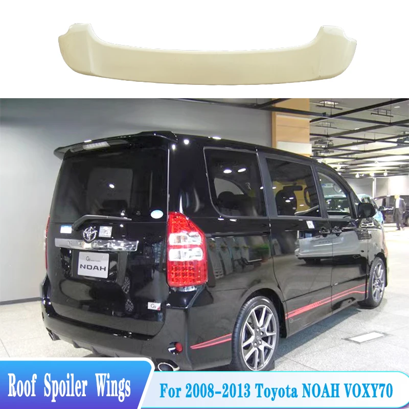 

For 2006-2012 Toyota NOAH VOXY MPV Roof Spoiler Rear Window Spoiler Wings ABS Plastic Car Tail Decorate Body Kit Accessories