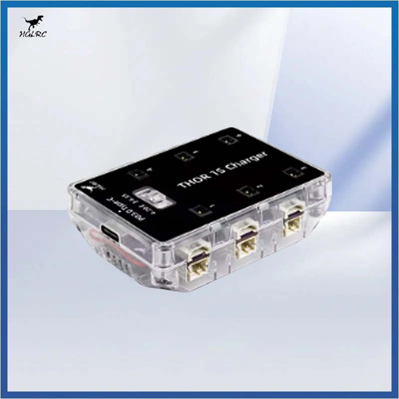 

Зарядное устройство HGLRC Thor 1S V2, 6 портов, макс. 65 Вт для PH2.0 MX2.0 A30 BT2.0, вилка 4,2 В, 4,35 В, LIHV 1S, LiPo аккумулятор