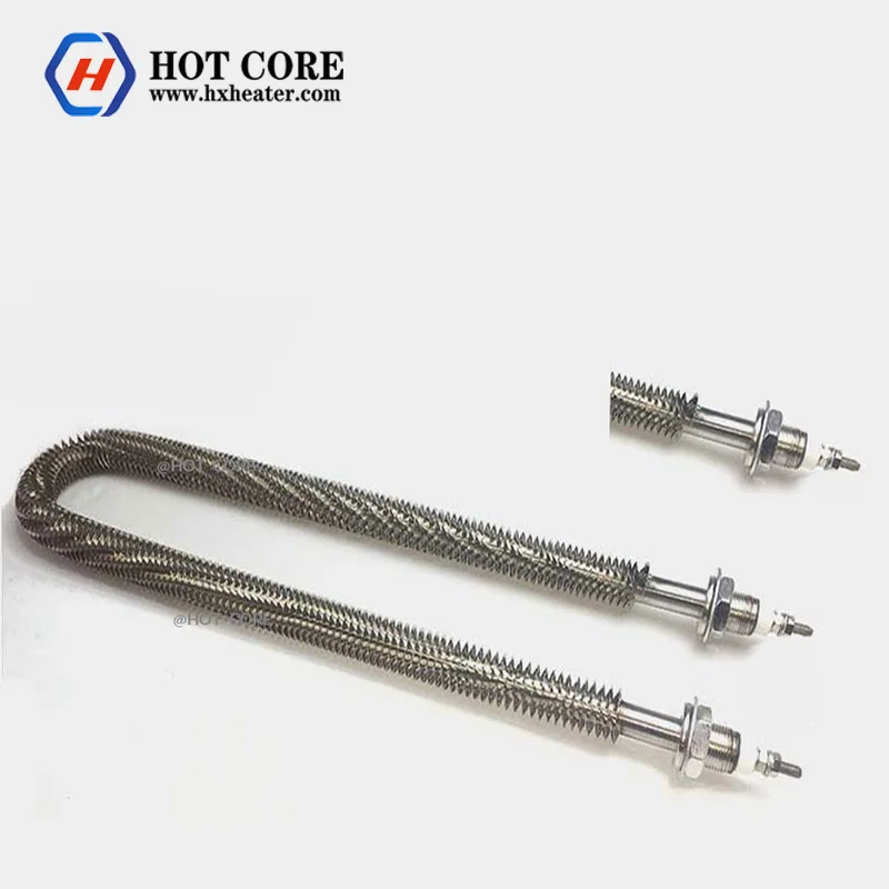 Finned tubular heater