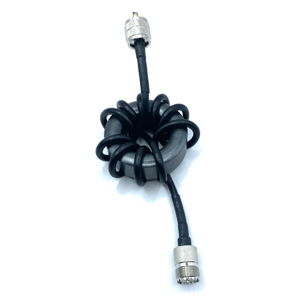 

Shortwave Choke 1 830MHz 600W with Magnetic Ring and M Connector for Radio and RF Communication Equipment Suppression