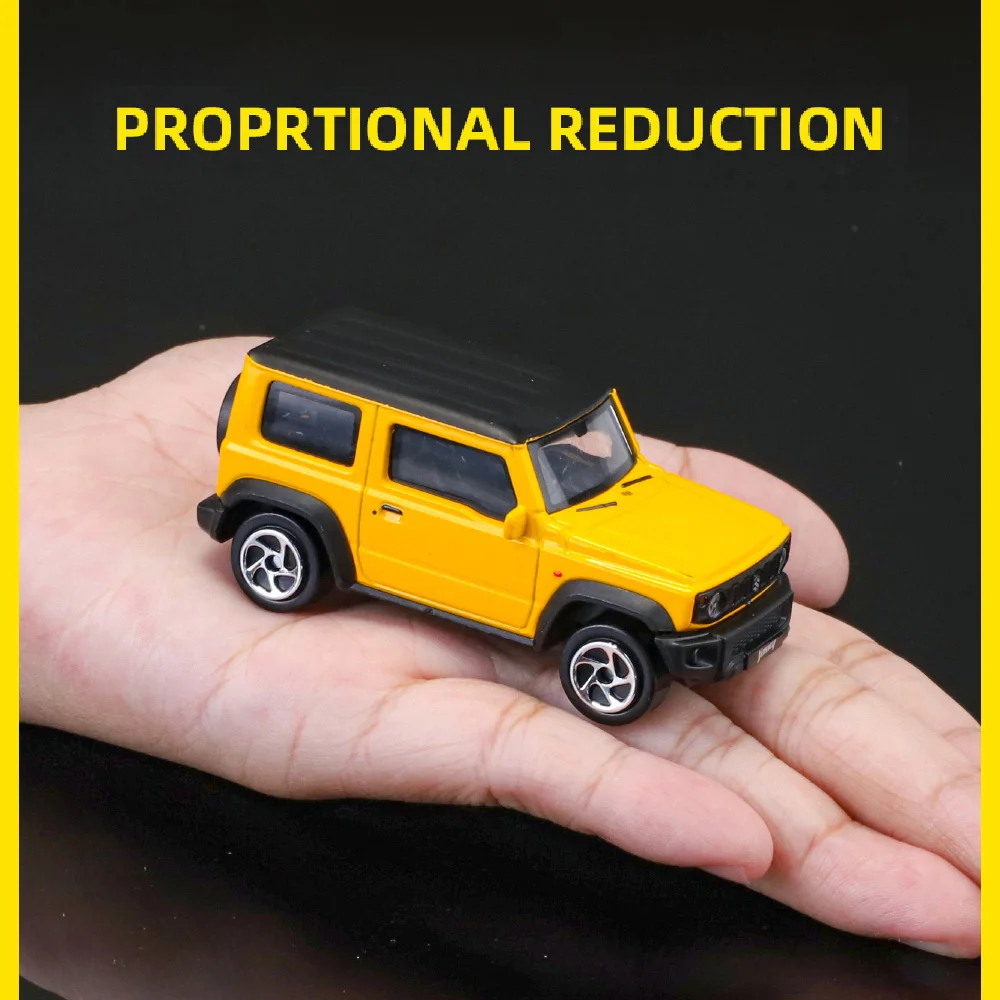 1:52 Suzuki Jimny 2021 Modello in lega Giocattoli Pressofuso Auto Pneumatici in gomma Corpo in metallo Ruote Scivolo Avanti Veicoli in miniatura Festival Regalo