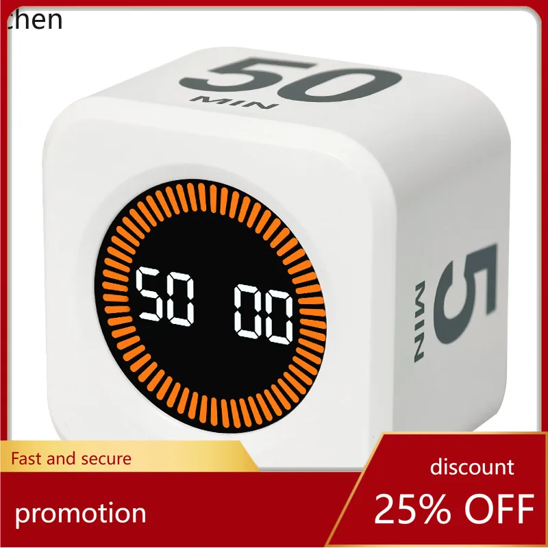 Zml visual timer: learn with gravity-sensing cube - flip, learn, fitness, and time management timer