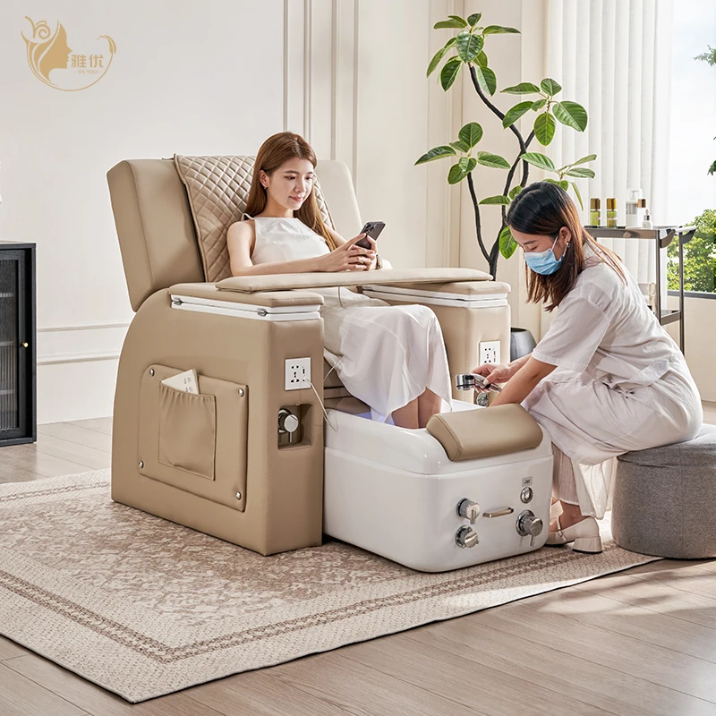 Hot Pedicure Chairs Luxury Spa Furniture Foot Pedicure Chairs With Eyelashes All-in-One Electric Pedicure Massage Sofa