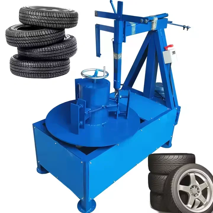 

650-1200mm portable truck car bicycle scrap tire cutting machine recycling machine 60pcs/hour bead separator