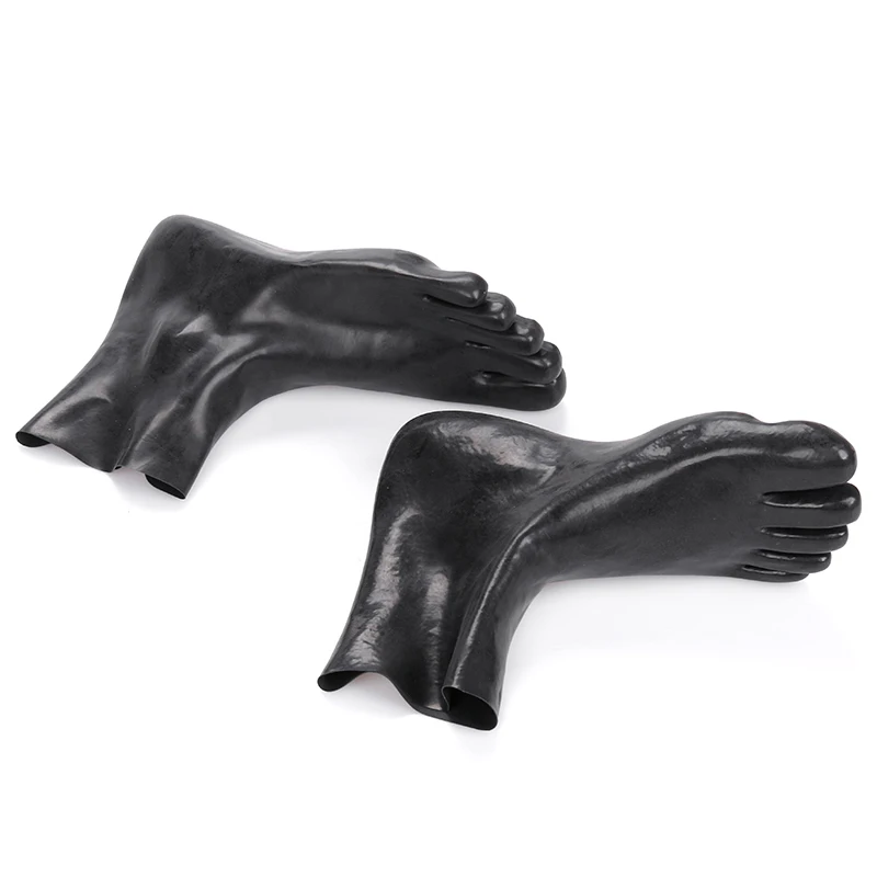 Chaussettes Sexy 3D en Latex à 5 orteils, sans couture, courtes et serrées, unisexes pour femmes et hommes, tenue de Club avec body fétichiste