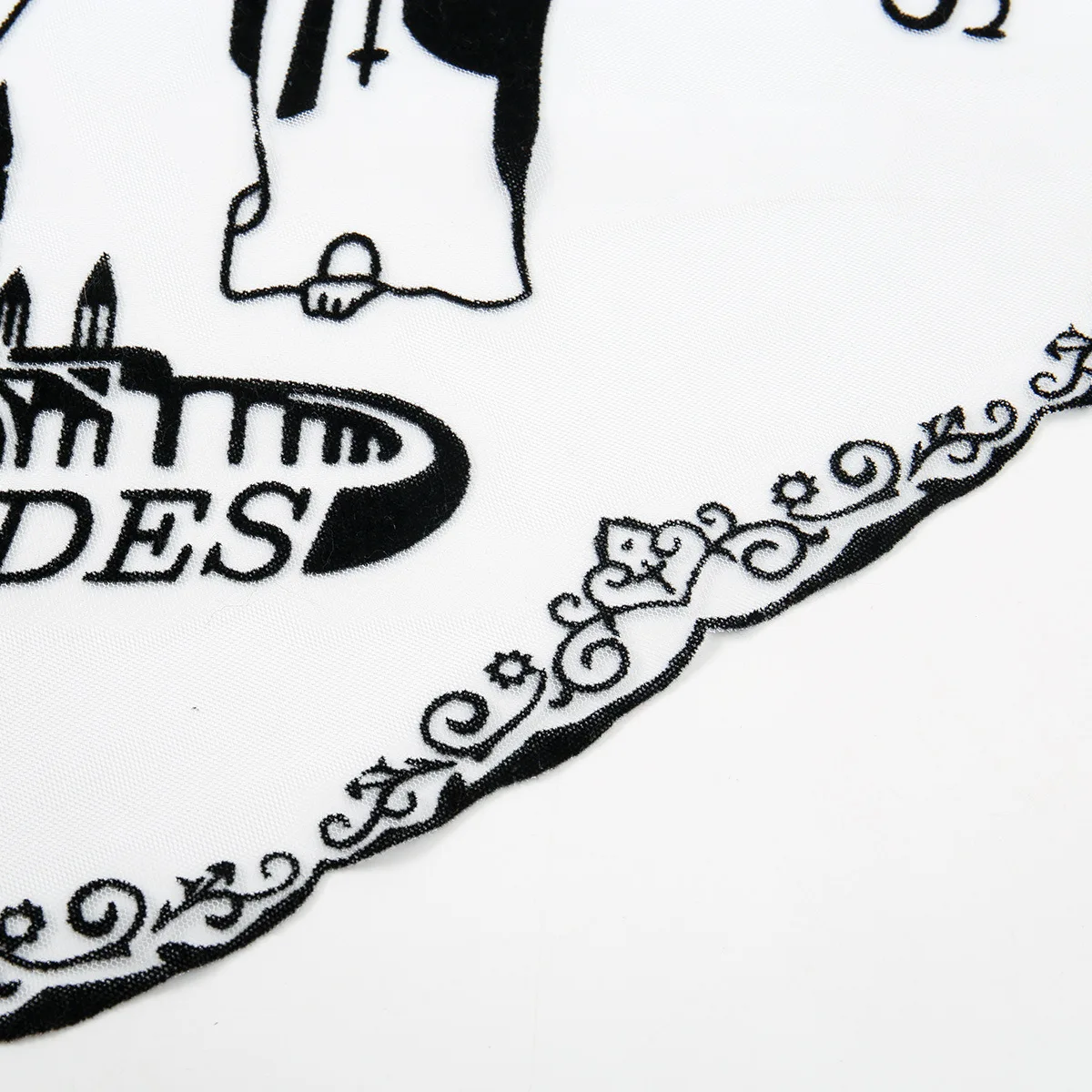 وشاح مثلث من البوليستر الجديد من مريم العذراء للنساء، وشاح شال دانتيل بسيط وجيد التهوية متعدد الاستخدامات #5