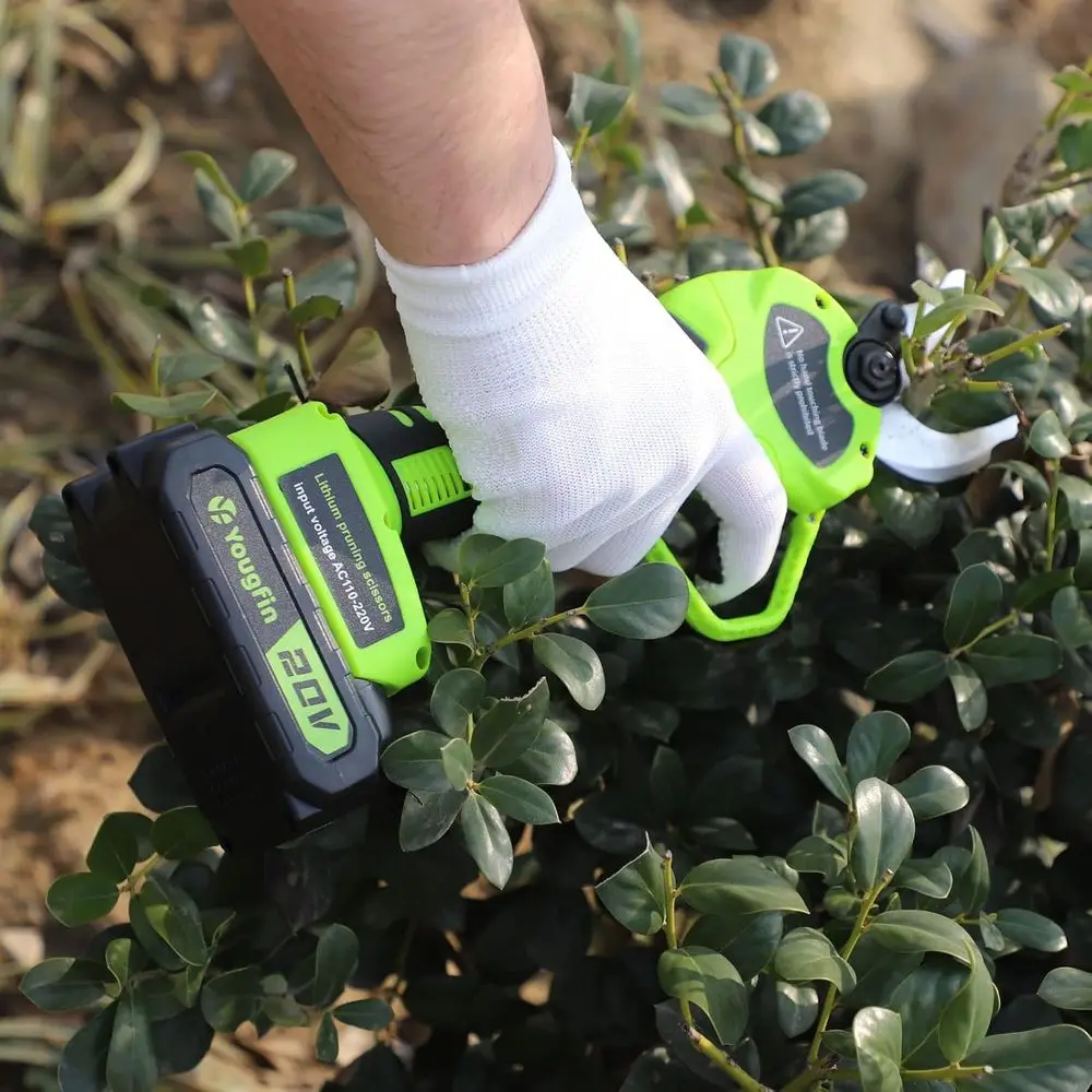 Electric Pruning Shears, 1.12" Wood Ranger Power Shear with 2 * 20V Batteries Powered Pruning Shears for Gardening Power Pruners