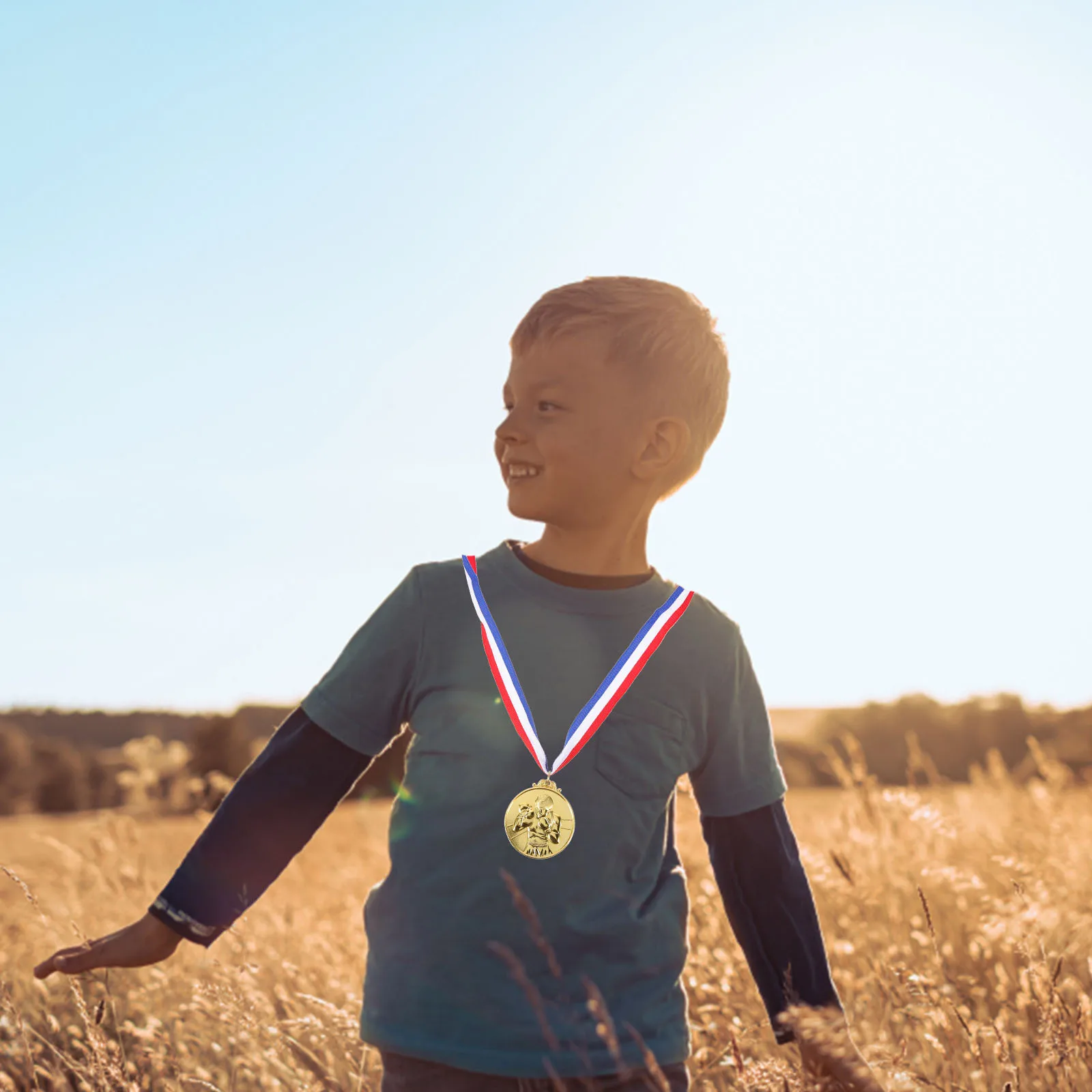 5 قطعة جائزة ميدالية معدنية من سبائك الزنك بدون نتوءات خفيفة الوزن للمنافسة الرياضية لعبة سباق الديكور جائزة شرف الحفلات الإبداعية #3