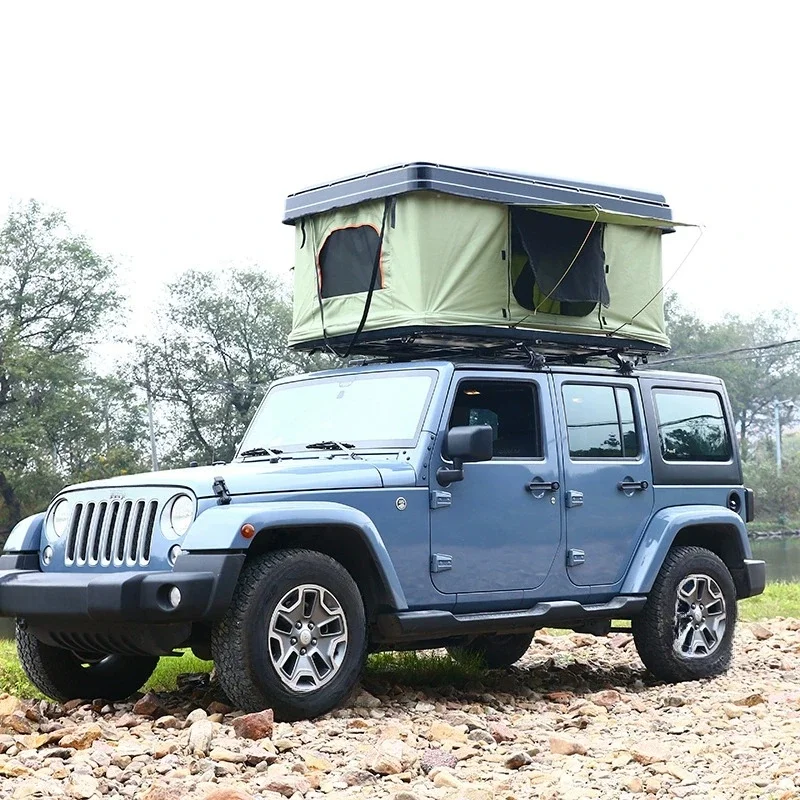 Factory Hot Selling Modern Car Tent Aluminum Alloy Hard-Top With Stairs Four-Season Ultra-Light Rainproof Roof Folding Cam
