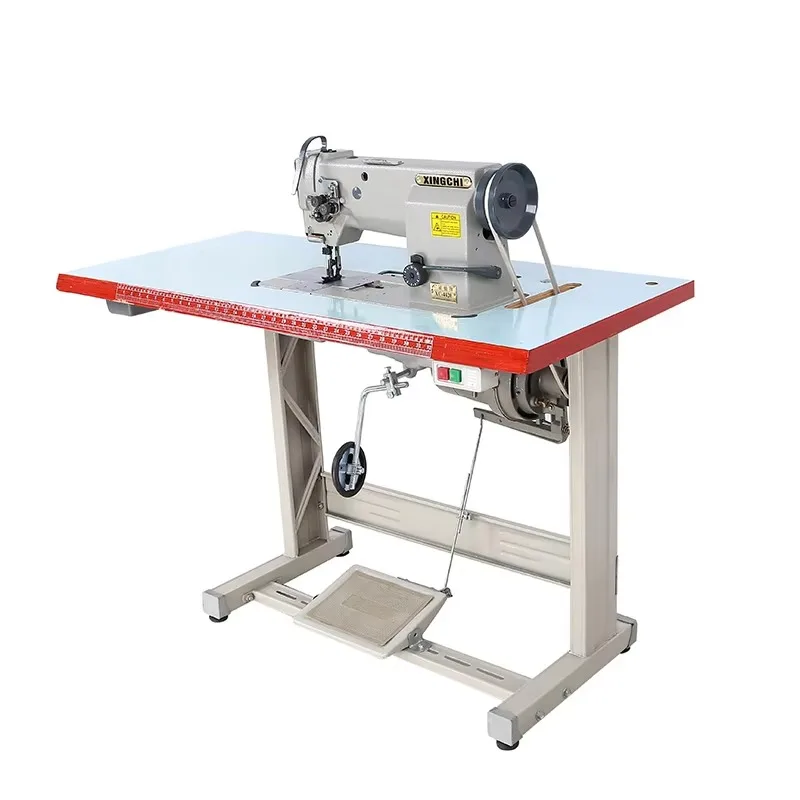 

4420 Heavy Duty Triple Transport Feed Leather Sewing Machine Double Needle for Sofa Transport Feed Leather
