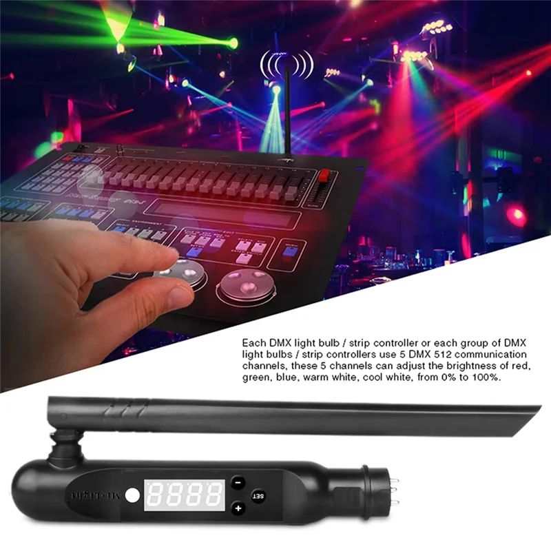 3Pin XLR トランスミッター 2.4Ghz ワイヤレス ISM Sgnal ディスコ LED ステージ PAR エフェクトライト-AU47