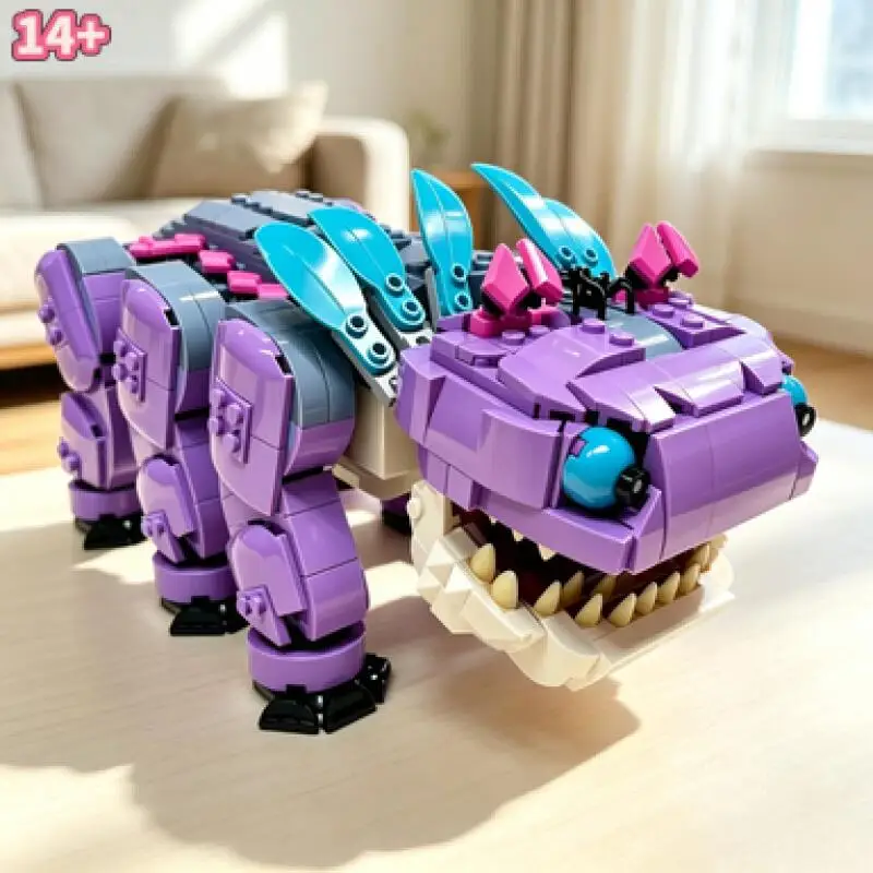 2026 New Fantasy Style Ancient Giant Beast Building Blocks, 1084pcs Fantasy Themed Model For Hobby Enthusiast Decor