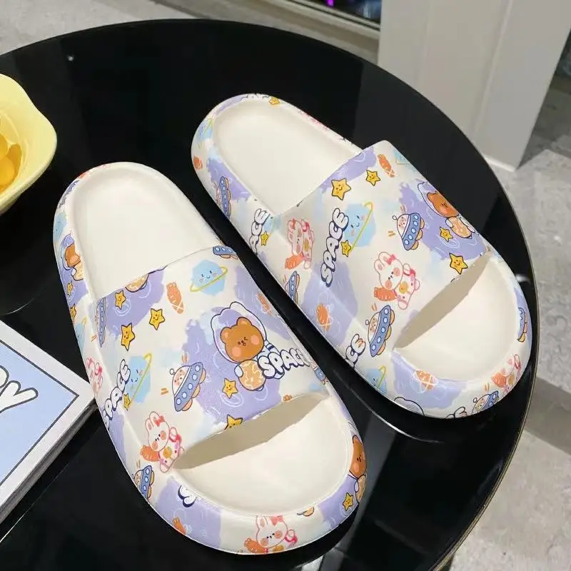 Summer Japanese girl heart fashion internet celebrity cute little bear summer outdoor wear indoor wear thick soled sandals trend