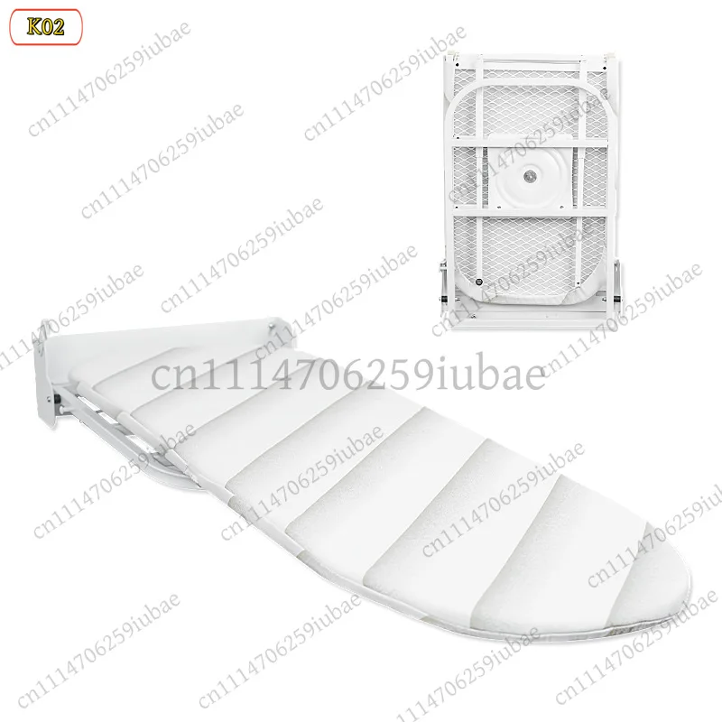 180° Foldable & Rotating Wall-Mounted Ironing Board, Space Saver Wardrobe Storage Rack