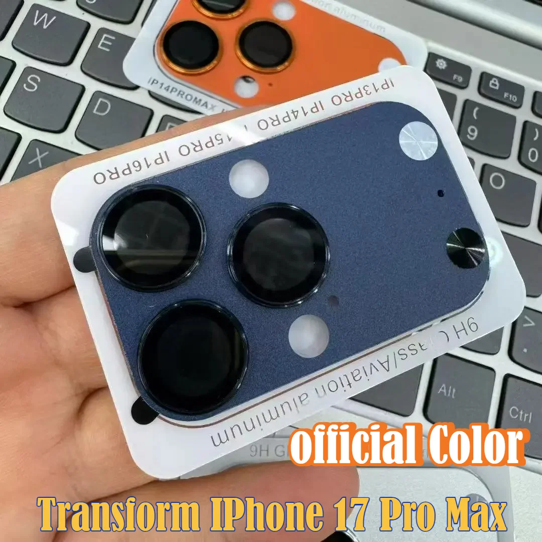 

Metal Camera Armor Protector Film for IPhone 14 15 16 Pro Max Transform 17 Pro Max Glass Alloy Lens Cap Full Cover Scratch Proof