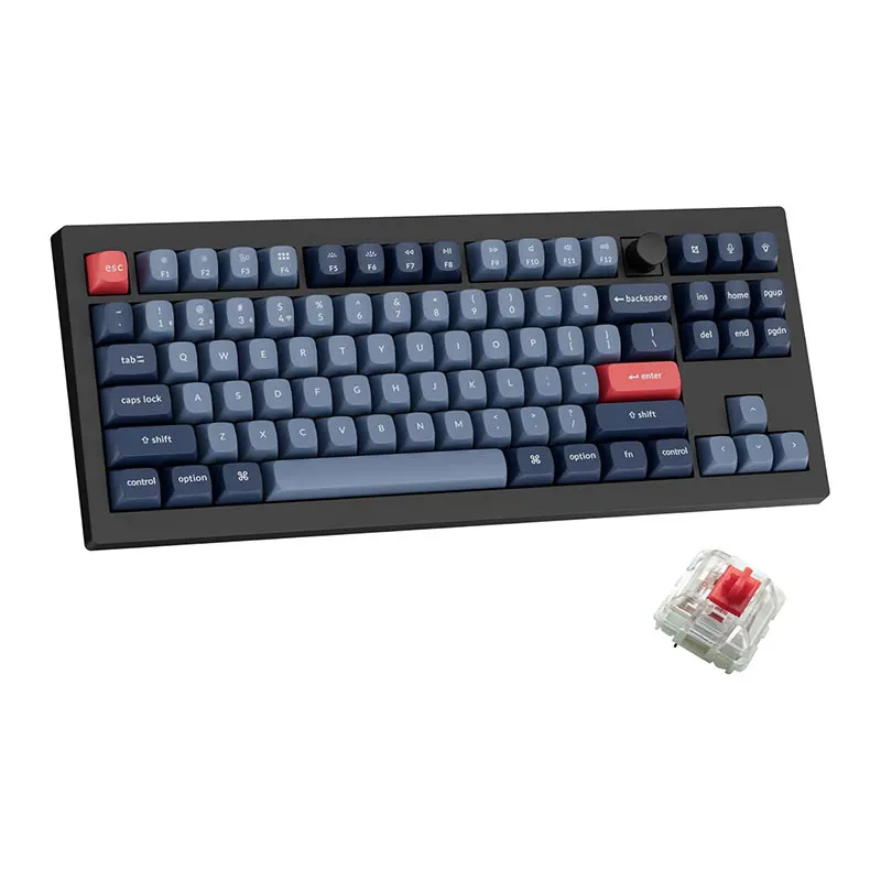 V3 Max Wireless Custom Mechanical Keyboard 87 Keys Hot-Swappable RGB  2.4 GHz Wired Gaming Keyboard