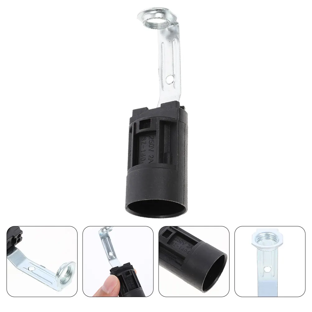 

6pcs E14 Socket Light Bulb Holder Ceiling Base Replacement For Household Lighting Fixture Parts, Hanging Lamp Repair Socket,