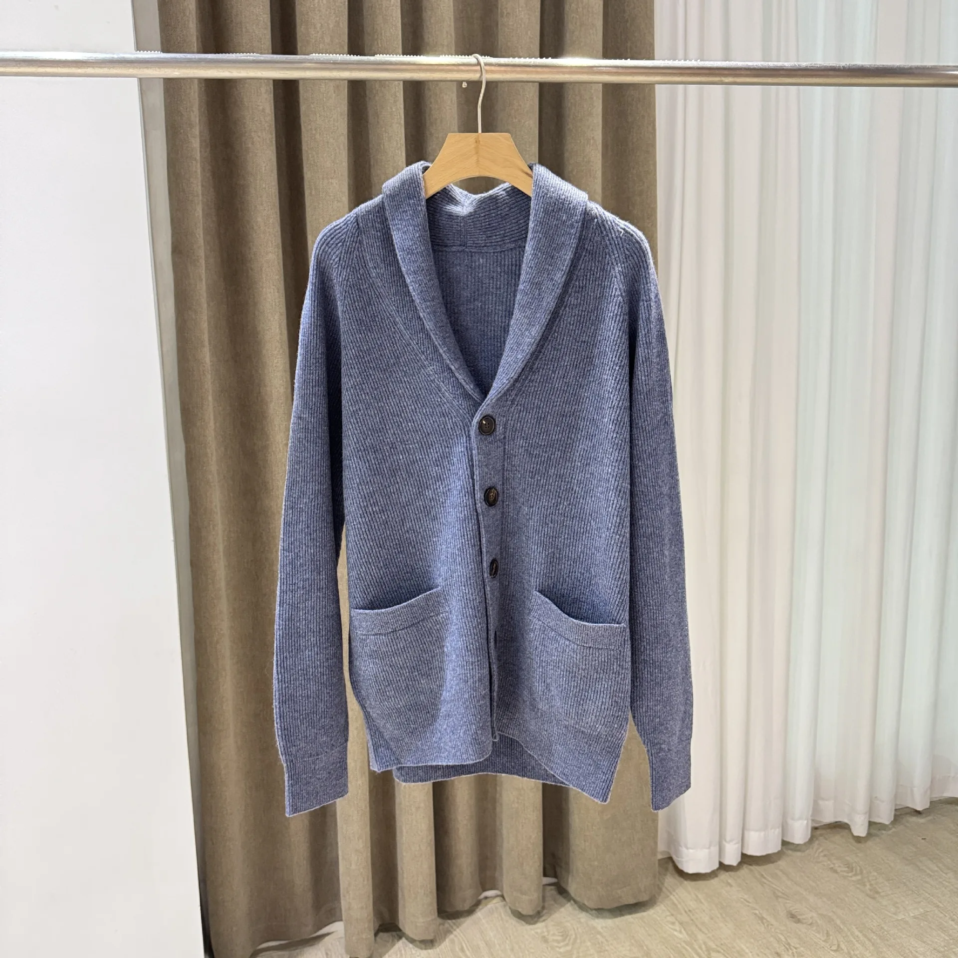 Suit Collar Cardigan, Knitted Cardigan, Coat, Casual Men'S Clothing, Autumn And Winter Cashmere.