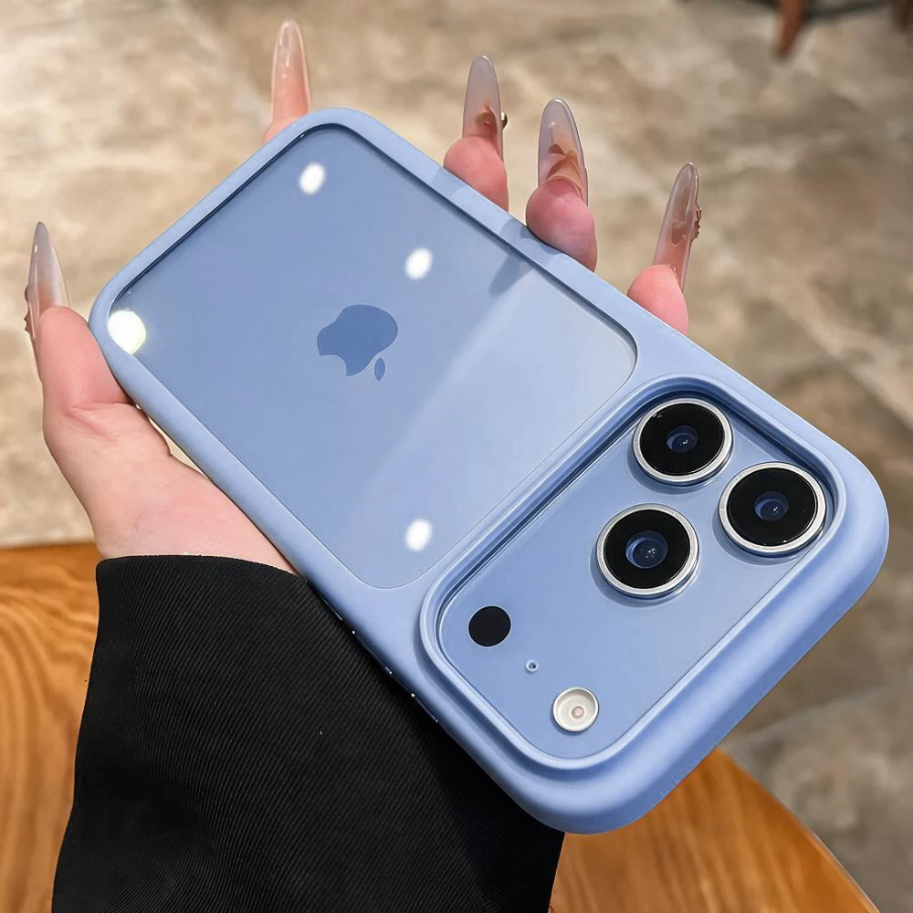 Intelligente Kamera-Touch-Taste Kristallklare Handyhülle für iPhone 18 17 Pro Max 16 Pro Air Transparente Stoßfeste Hülle Funda